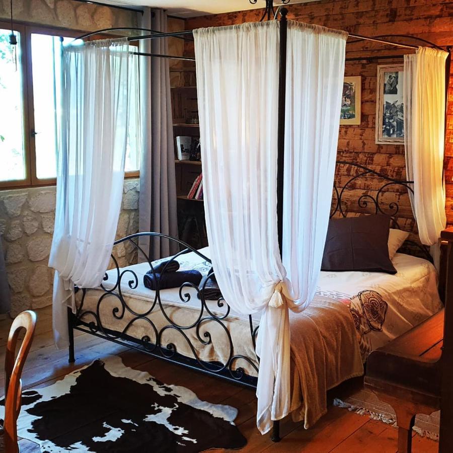 Chambre D'Hotes Le Petit Ranch Los Masos Bagian luar foto